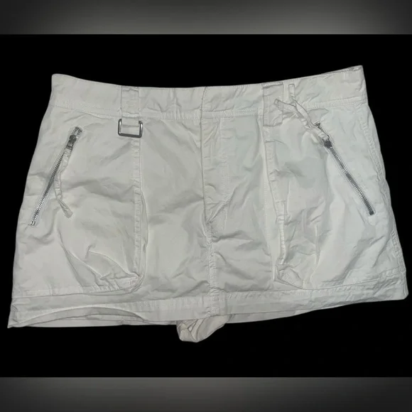 Zara White Cargo Utility Skort — EU Size L / US M-L - Picture 2 of 5